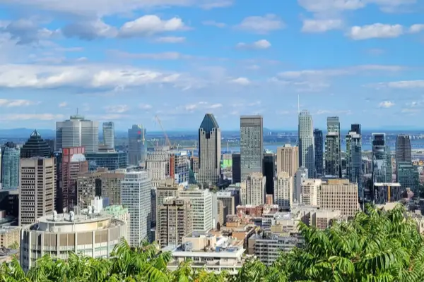 Vue urbaine de Montréal
